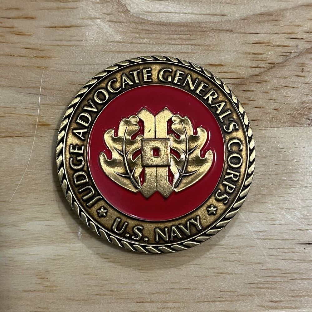 Challenge Coin USN US Navy Judge Advocate General’s Corps